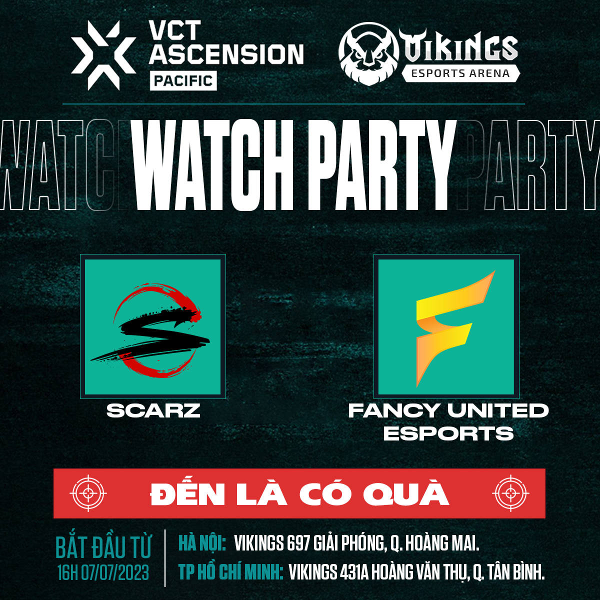 WATCH PARTY VCT ASCENSION PACIFIC: FANCY UNITED ESPORTS vs SCARZ